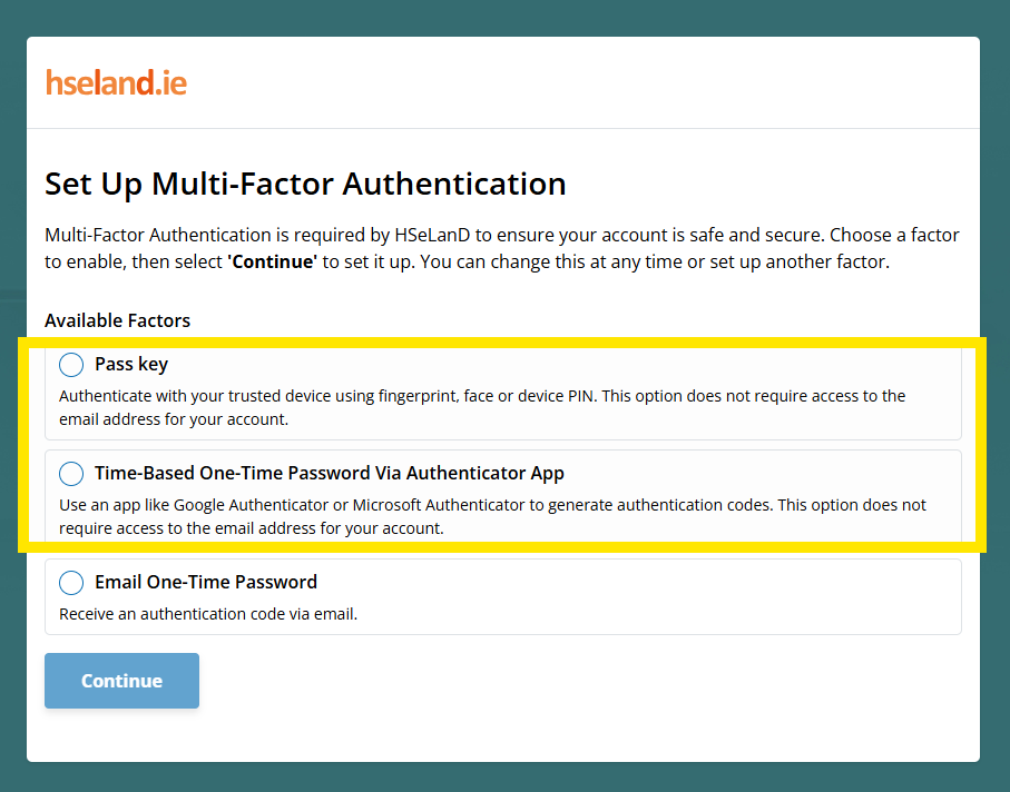 Managing your Multi-factor Authentication (MFA) Methods – HSeLanD Support
